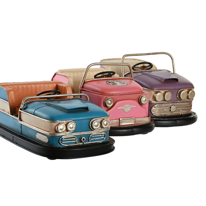 DKD Home Decor Set de 3 Vehículos Decorativos de Metal Surtidos