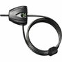 Master Lock 8417EURDPRO Cable antirrobo Python ajustable de 1,8 m, Negro
