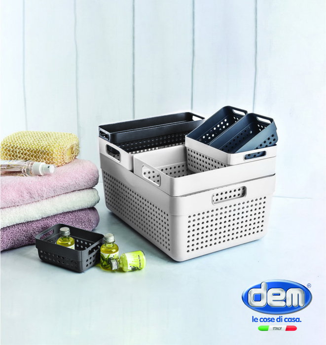 Inde Set-2 Cesta Multiusos 15.5x11.5x7.5 cm (36 Unidades)