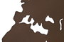 DKD Home Decor Decoración de Pared Metal Mapa Surtido de 3 Unidades