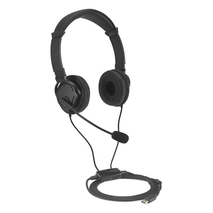 Kensington Classic EQ USB-C® con micrófono y control de volumen, Negro