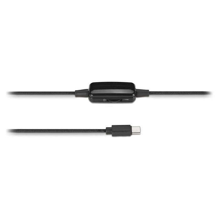 Kensington Classic EQ USB-C® con micrófono y control de volumen, Negro
