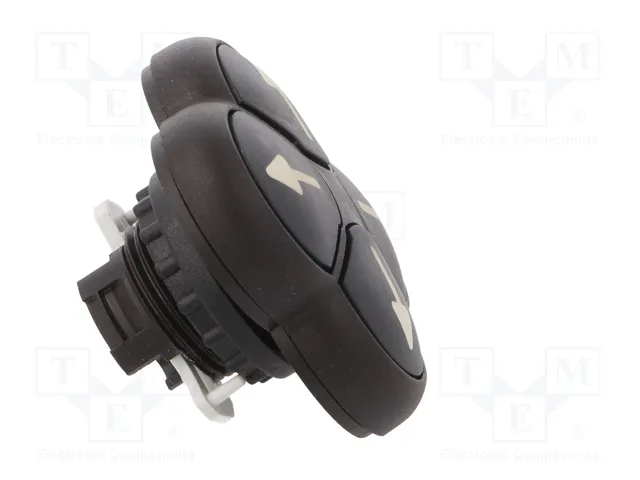 EATON ELECTRIC Interruptor de 4 posiciones RMQ-Titan 22mm Negro