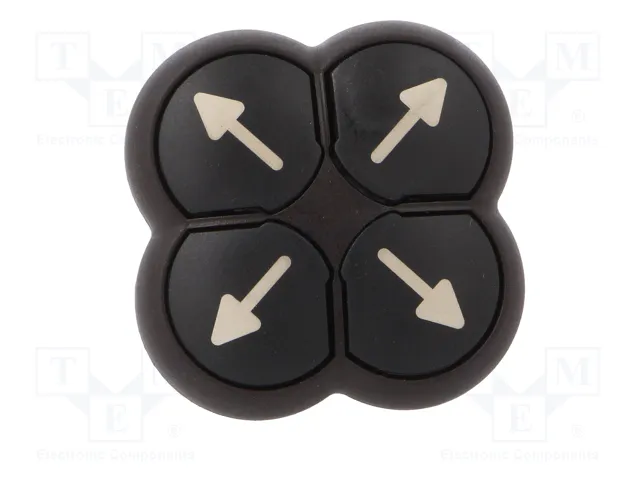 EATON ELECTRIC Interruptor de 4 posiciones RMQ-Titan 22mm Negro