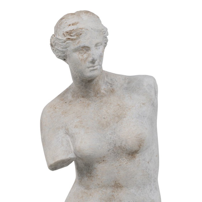 Ixia Escultura Decoración Gris Cemento 14,50 x 14 x 47 cm