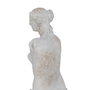 Ixia Escultura Decoración Gris Cemento 14,50 x 14 x 47 cm
