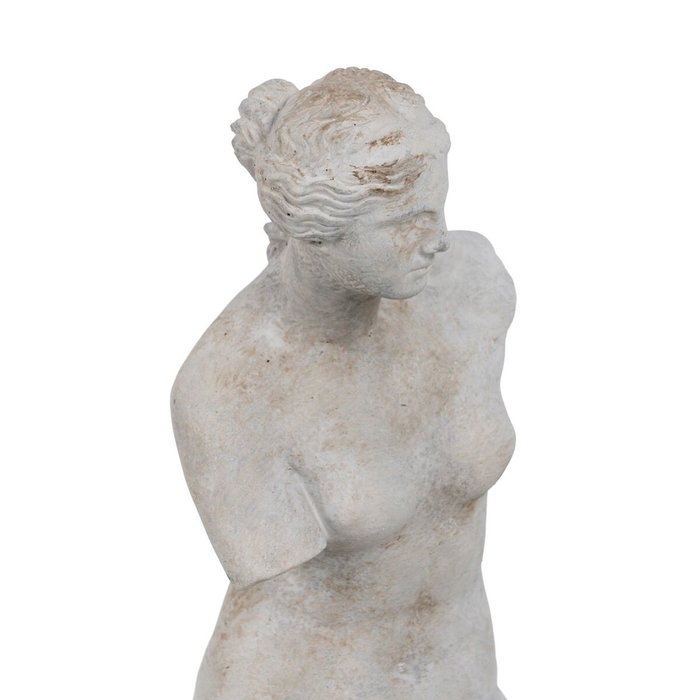 Ixia Escultura Decoración Gris Cemento 14,50 x 14 x 47 cm