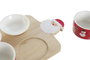 DKD Home Decor Set de Tabla para Aperitivo de 7 Piezas Papá Noel