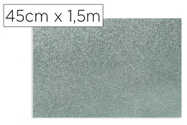 D-c-fix Rollo Adhesivo Gris Metal Brillo Autoadhesivo para Manualidades y Muebles, 45 cm Ancho x 1.5 m Largo