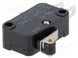 Aratas (Formerly Omron Components) Microconmutador SNAP ACTION SPDT con palanca y roldana V-155-1A5