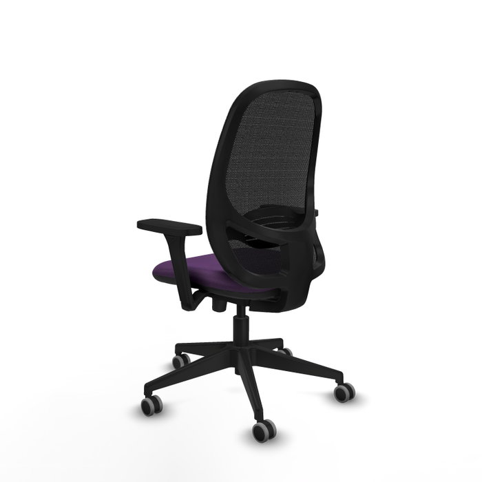 PIQUERAS Y CRESPO Silla de oficina Cilanco con mecanismo Sincro/Traslack, morada y negra PIQUERAS Y CRESPO Silla de oficina Cilanco con mecanismo Sincro/Traslack, morada y negra