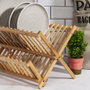 Cook Concept Escurreplatos Plegable de Bambú