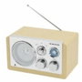 Denver TR-63LW Radio Personal Analógica Bamboo, Plata