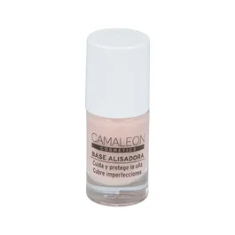 CAMALEON COSMETICS Base Alisadora Uñas 6ml - Prepara, Protege y Cubre Imperfecciones
