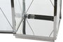 DKD Home Decor Farola Moderna Negro Acero y Cristal Set 2 Unidades 18 x 43 x 18 cm