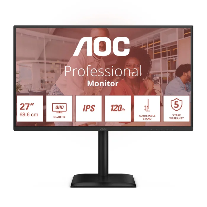 AOC Q27E4U Monitor de 27 pulgadas QHD IPS 120 Hz Negro AOC Q27E4U Monitor de 27 pulgadas QHD IPS 120 Hz Negro