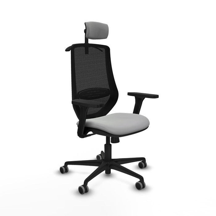PIQUERAS Y CRESPO Silla de oficina Mardos con mecanismo Sincro, Gris claro y Negro PIQUERAS Y CRESPO Silla de oficina Mardos con mecanismo Sincro, Gris claro y Negro
