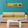 Hanah Home Raf-11-Yy-1 Estantería de Pared Verde 120x25x20 cm