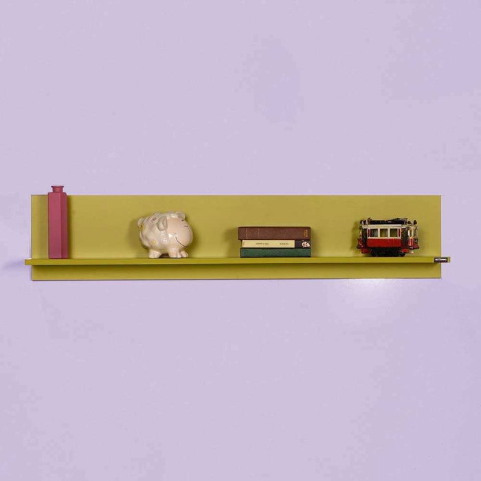 Hanah Home Raf-11-Yy-1 Estantería de Pared Verde 120x25x20 cm
