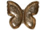 DKD Home Decor Bandeja Vaciabolsillos Resina Mariposa Dorado