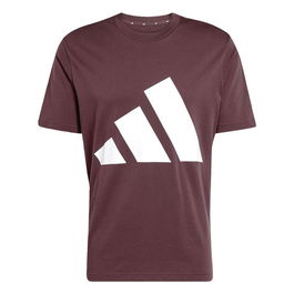 Camiseta de Manga Corta Hombre Adidas Big Logo Sj Granate 9-10 Años