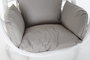 DKD Home Decor Sillón Colgante Terraza Y Jardín Blanco Gris 70 x 110 x 90 cm