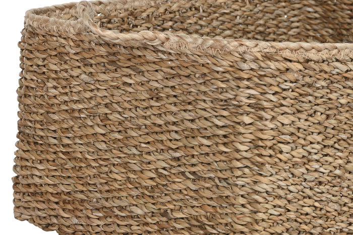 DKD Home Decor Set de 3 Cestas de Fibra Natural 54x42x24 cm DKD Home Decor Set de 3 Cestas de Fibra Natural 54x42x24 cm