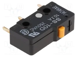 Aratas (Formerly Omron Components) Microconmutador SNAP ACTION SS-10D SPDT 10A/250VAC sin palanca