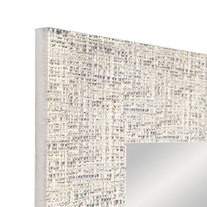 Espejo Textura Gris Madera Decoración 53 X 2 X 155 cm