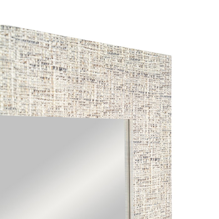 Espejo Textura Gris Madera Decoración 53 X 2 X 155 cm