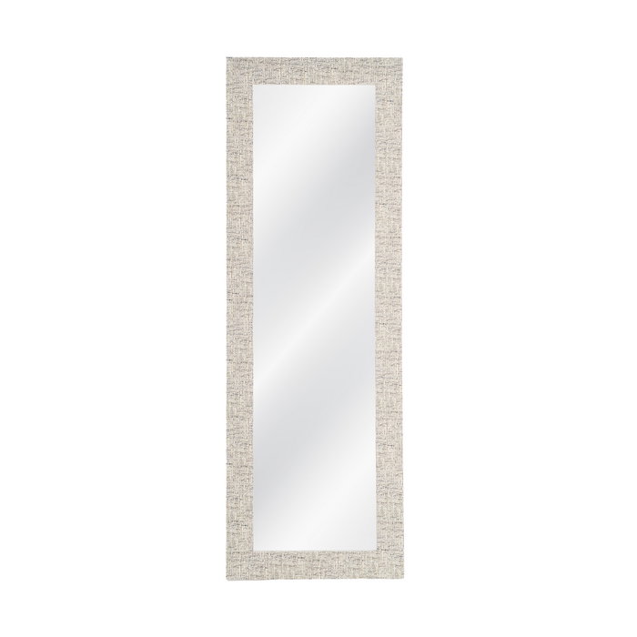 Espejo Textura Gris Madera Decoración 53 X 2 X 155 cm