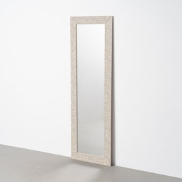 Espejo Textura Gris Madera Decoración 53 X 2 X 155 cm