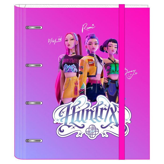 Safta Carpeta K-Pop Demon Hunters de 4 anillas con recambio DIN A4 Safta Carpeta K-Pop Demon Hunters de 4 anillas con recambio DIN A4