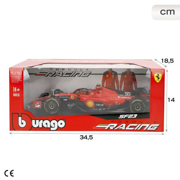 Burago Ferrari F1 Racing Sf 23 Helmet #55 Escala 1:18