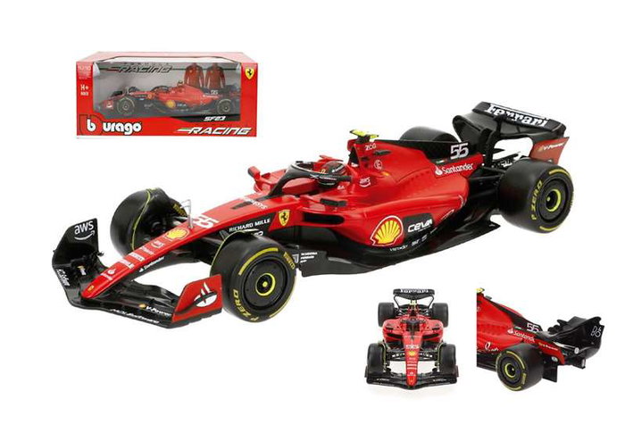 Burago Ferrari F1 Racing Sf 23 Helmet #55 Escala 1:18