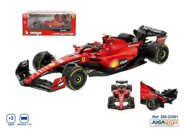 Burago Ferrari F1 Racing Sf 23 Helmet #55 Escala 1:18