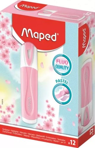 Marcador Fluor Maped Fluo Peps Classic Pastel Rosa (Set de 12) Marcador Fluor Maped Fluo Peps Classic Pastel Rosa (Set de 12)