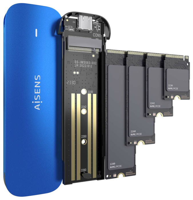 Aisens ASM2-026BLU Caja Externa para SSD M.2 NVMe Azul Aisens ASM2-026BLU Caja Externa para SSD M.2 NVMe Azul
