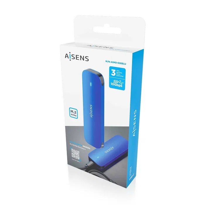Aisens ASM2-026BLU Caja Externa M.2 NVMe USB 3.2 Gen2 Azul
