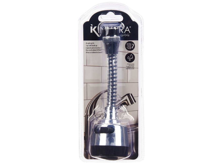 Kinvara Acople Grifo Grande Multifuncion Fregadero Metal Plastico Plata Negro 9.3x23x6 cm (Set de 24) Kinvara Acople Grifo Grande Multifuncion Fregadero Metal Plastico Plata Negro 9.3x23x6 cm (Set de 24)