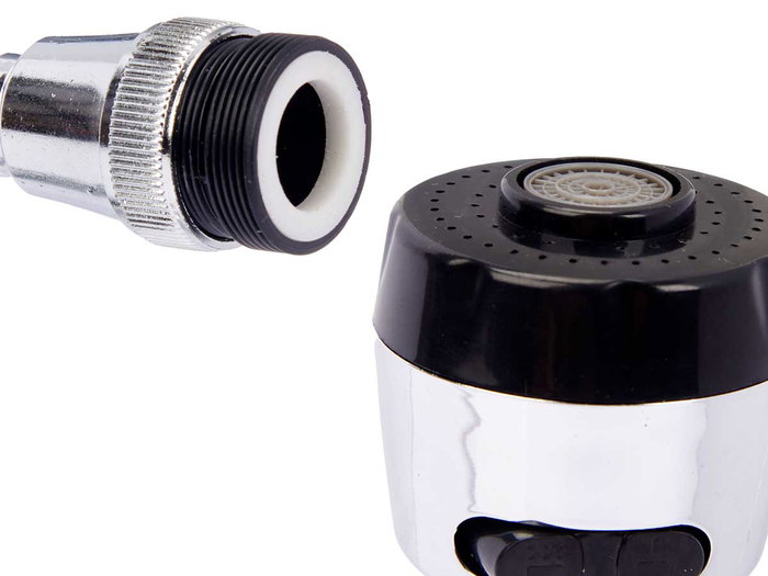 Kinvara Acople Grifo Grande Multifuncion Fregadero Metal Plastico Plata Negro 9.3x23x6 cm (Set de 24) Kinvara Acople Grifo Grande Multifuncion Fregadero Metal Plastico Plata Negro 9.3x23x6 cm (Set de 24)