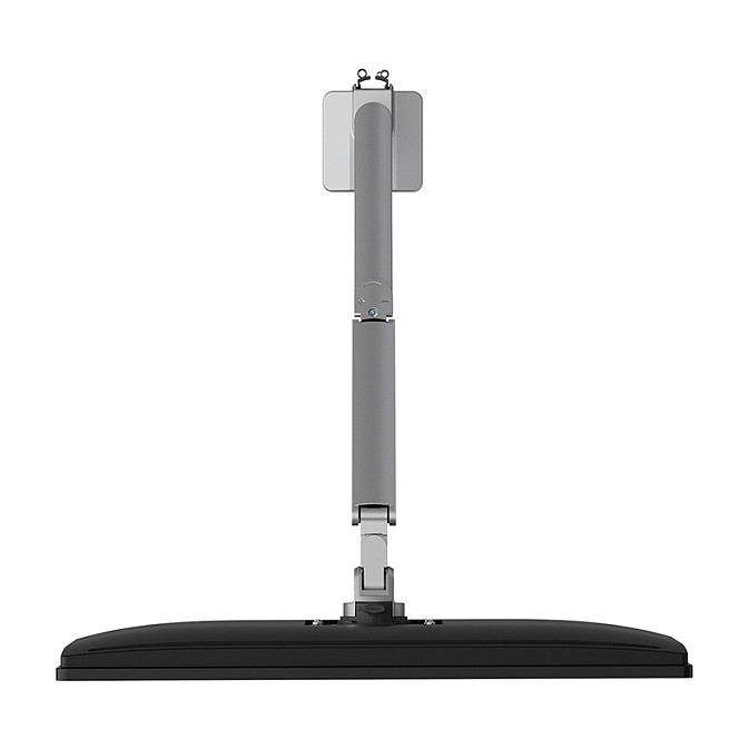 Neomounts DS70-250SL1 Brazo de monitor de escritorio con resorte de gas, soporta pantallas de 17 a 35 pulgadas (43,2 a 88,9 cm), hasta 9 kg, rotacion 360 grados, color plata