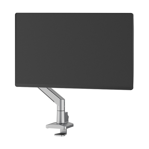 Neomounts DS70-250SL1 Brazo de monitor de escritorio con resorte de gas, soporta pantallas de 17 a 35 pulgadas (43,2 a 88,9 cm), hasta 9 kg, rotacion 360 grados, color plata