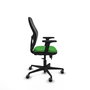 PIQUERAS Y CRESPO Silla de oficina Jorquera con mecanismo Sincro/Traslack Verde y Negro