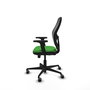 PIQUERAS Y CRESPO Silla de oficina Jorquera con mecanismo Sincro/Traslack Verde y Negro