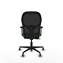 PIQUERAS Y CRESPO Silla de oficina Jorquera con mecanismo Sincro/Traslack Verde y Negro