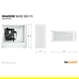 Be Quiet! SHADOW BASE 800 FX White Midi Tower ATX EATX Micro ATX Mini-ITX Iluminación Multi Acero Vidrio Templado ABS