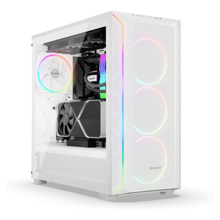 Be Quiet! SHADOW BASE 800 FX White Midi Tower ATX EATX Micro ATX Mini-ITX Iluminación Multi Acero Vidrio Templado ABS