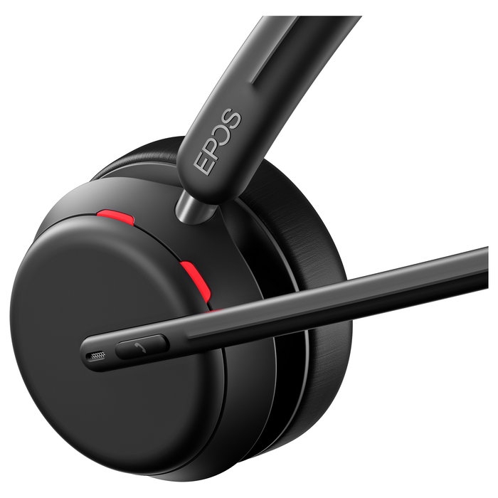 EPOS Impact 1060 Auriculares Inalámbricos Bluetooth para Oficina/Centro de Llamadas, Binaurales, Negro