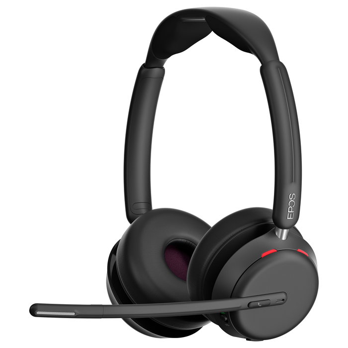EPOS Impact 1060 Auriculares Inalámbricos Bluetooth para Oficina/Centro de Llamadas, Binaurales, Negro